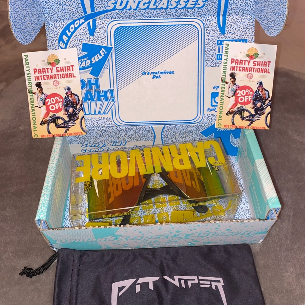 AUTHENTIC pit vipers- carnivore with packaging